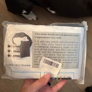 Urine Bottle Set with Temperature Strips